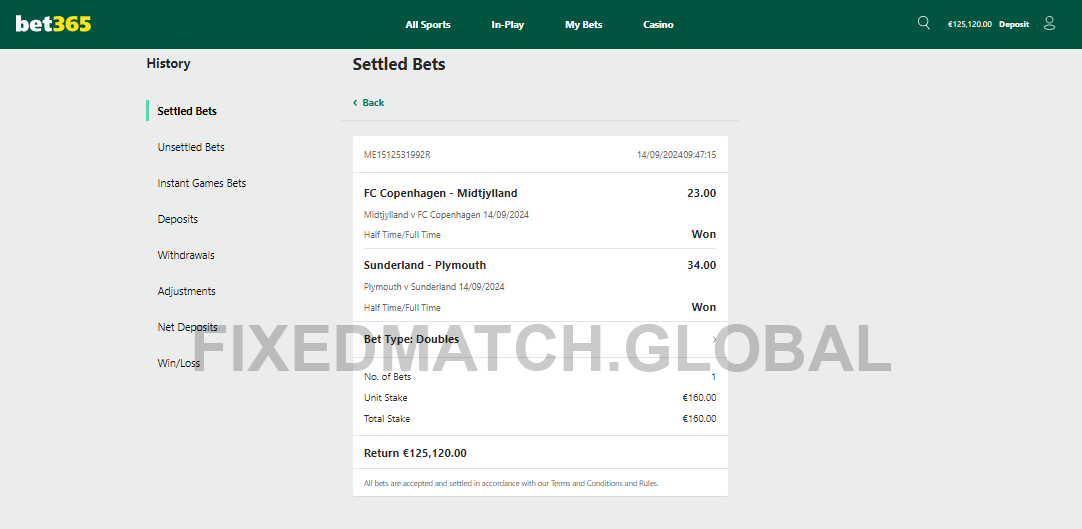 Fixed Matches HT FT