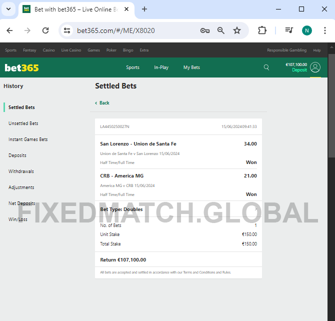 Fixed Matches HT FT