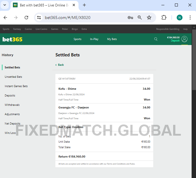 Fixed Matches HT FT