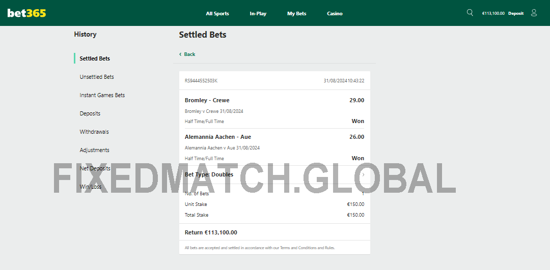 Fixed Matches HT FT