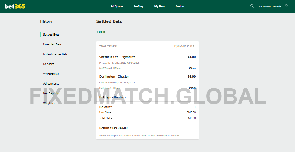Fixed Matches HT FT